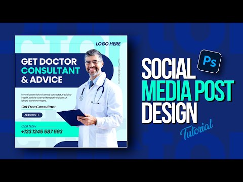 Modern Social Media Post Design | Medical & Doctorl's Flyer Design in Photoshop | Photoshop Tutorial