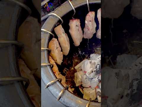 Process of Grilling Meat in Korean Traditional Pot