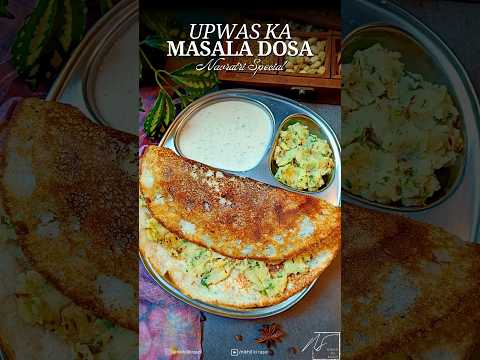 Upwas ka Masala Dosa | Vrat ka Dosa | Falahari Masala Dosa | Vrat ka Khana | Fasting Recipe #shorts