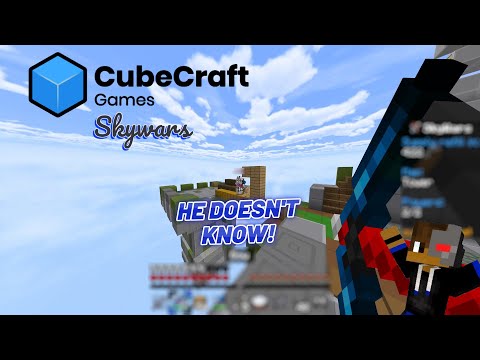 Minecraft - Cubecraft Skywars - BULLYING PEOPLE IN DUELS