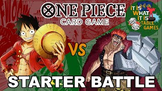 One Piece TCG Starter Deck Battle Red Vs Green, Luffy Vs Captain Kid