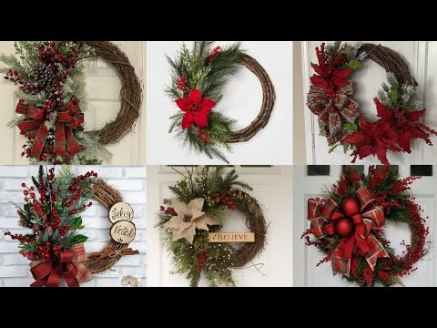 2023! Christmas Wreath Designs/Beautiful Christmas Wreath Ideas