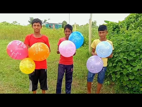 Have fun blowing up balloons and learn the names of colors। kids episode21