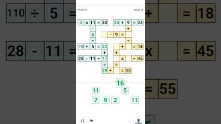 Cross Math short 13 #crossmath #rubikgamepuzzle #sudoku  #mathpuzzle #puzzlesolving #trendingpuzzles