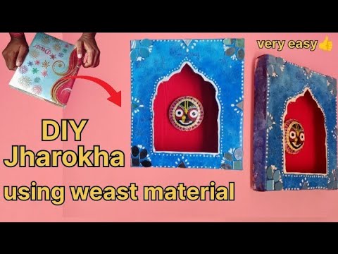 Weast Box Turn into a very beautiful jharokha for festive season // jharokha wall decor making