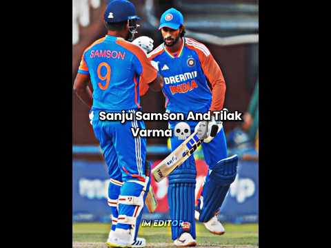 What a match with by sanju and tilak varma 🗿💀#cricket#t20series#sanjusamson#tilakvarma