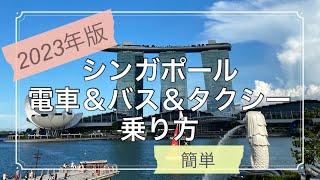 簡単！シンガポール バス＆電車＆タクシー 乗り方＜2023年版＞