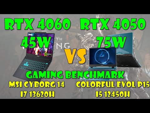 RTX 4060 45W VS RTX 4050 75W Laptop! MSI Cyborg 14 vs Colorful Evol P15!