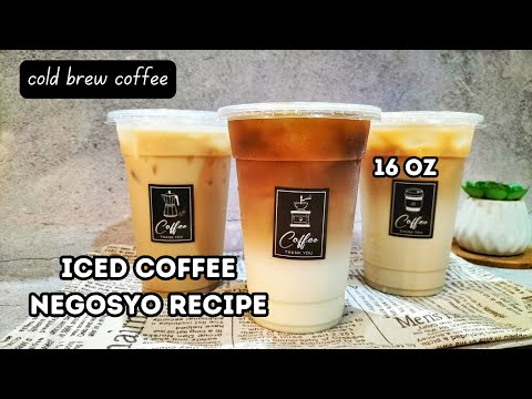 ICED COFFEE NEGOSYO RECIPE| HOW TO MAKE ICED COFFEE USING COLD BREW COFFEE