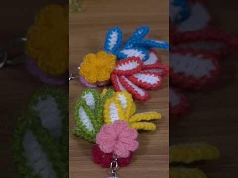 Beautiful keychain shorts #crochet keychain knittingdecor #woolenartandcraft #viral shorts