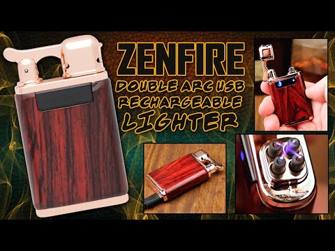 BUDK:  Zenfire Double Arc USB Rechargeable Lighter Rose Gold