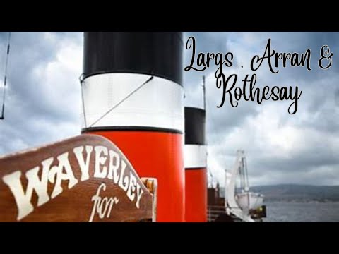 We sail on the Unique & World famous Waverley Paddle Steamer from Largs towards Arran & Rothesay