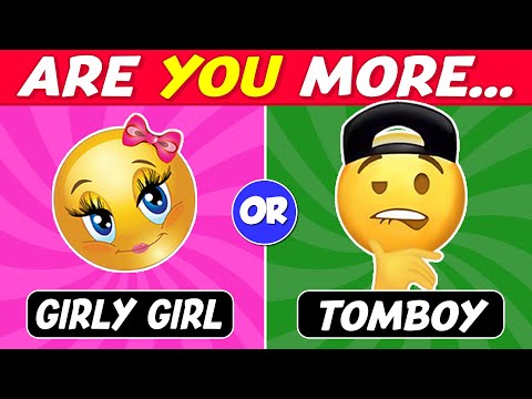 Are You More... Girly Girl or Tomboy? | Personality Test 🌸🏀