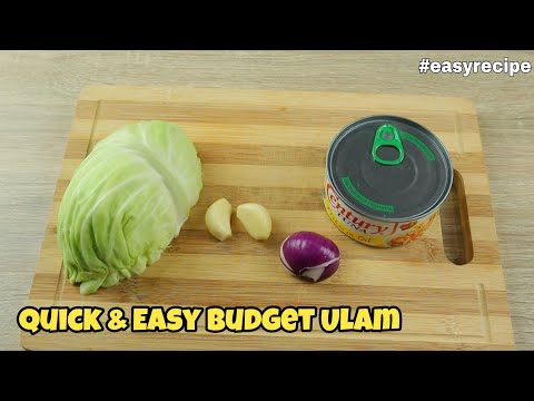 BUDGET ULAM RECIPE| TUNA WITH CABBAGE| QUICK & EASY TO MAKE ULAM| TIPID ULAM