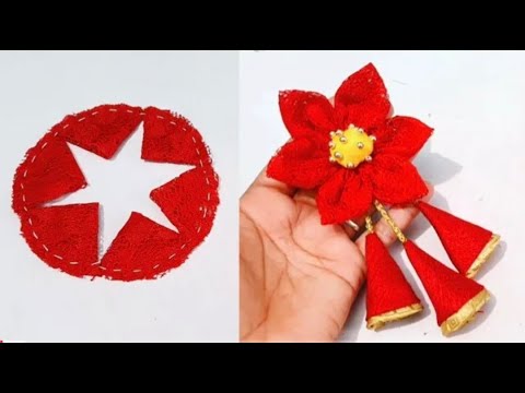 Blouse Flower Latkan Making at Home / Latkan Banane Ka Tarika / Blouse Latkan New Design