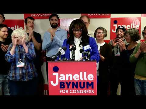 Janelle Bynum, Oregon Congressional District 5 Representative-elect, gives victory speech