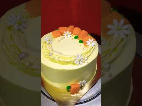 Cake design #shorts #mangocake #cake #shortvideo