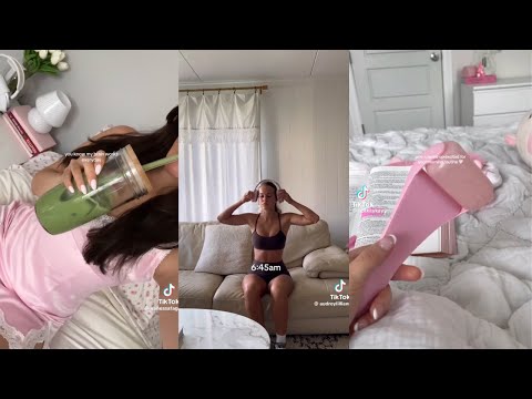 ( 1 HOUR ) ✨AESTHETIC✨Morning Routine🌥️|| Talking + GRWM🤍 + Music🎧 || TikTok Compilation