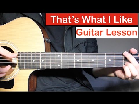 Bruno Mars - That's What I Like | Guitar Lesson (Tutorial) How to play Chords