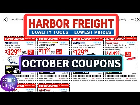 Harbor Freight NEW Fall October Coupons