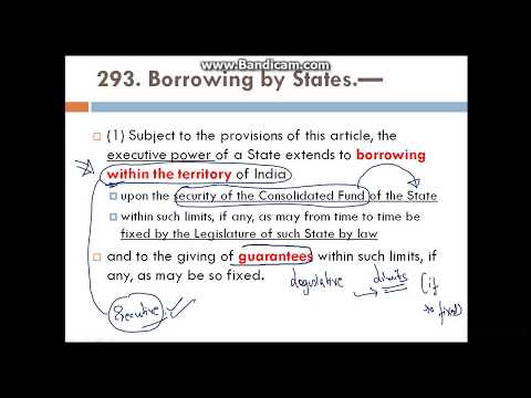 Borrowing powers of Union and States-instead see https://www.youtube.com/watch?v=kYvMTId64HA