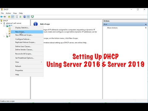 Setting Up Windows Server 2016 or 2019 DHCP Server