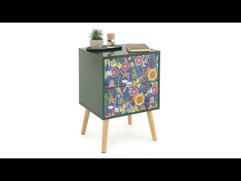 Futon Company - Printed Bedside Cabinet (sunflower)