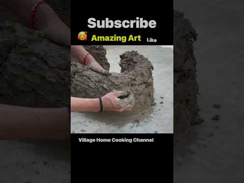 Amazing Art mitti ka chulha | clay oven wood stove traditional life village life #shorts #short #art