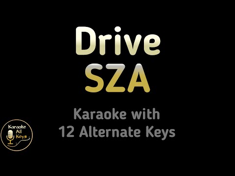 SZA - Drive Karaoke Instrumental Lower Higher Male & Original Key