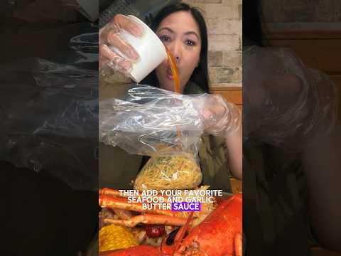 Seafood boil noodle hack #lasvegas #noodles #youtubeshorts #seafoodboil