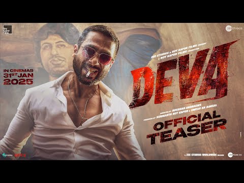 Deva | Official Teaser l Shahid Kapoor | Pooja Hegde | Rosshan Andrrews | In Cinemas 31st January