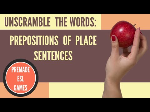 Prepositions Of Place | English Classroom Activity | Behind Above In On Next To Under