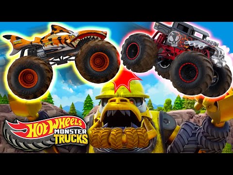 Hot Wheels Monster Trucks: Rise of the Crushzilla Challenges 🏅☄️ | Camp Crush