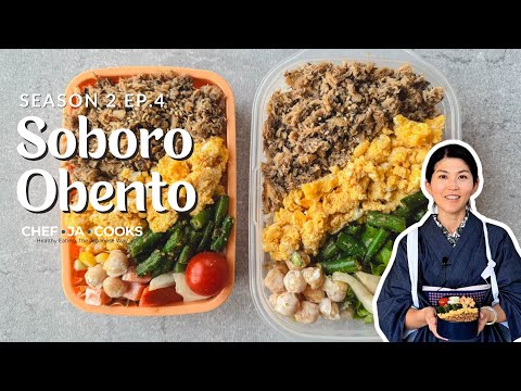 Healthy Japanese Lunch Box Recipe | Soboro Obento