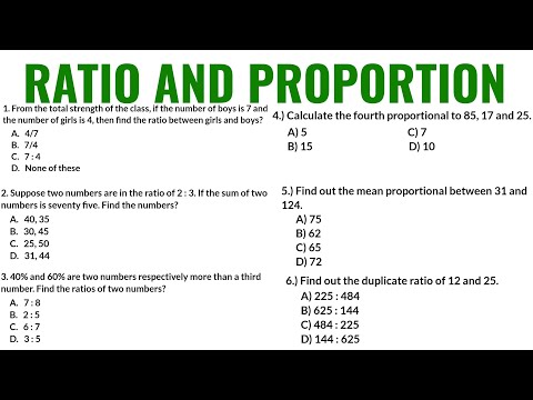 Ratio and Proportion Practice Questions with Tips and Tricks