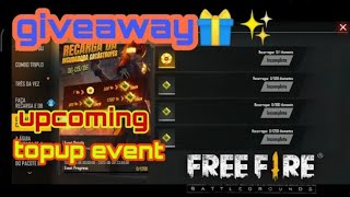 next top event in free fire event 11 June || upcoming topup event in free fire || free fire