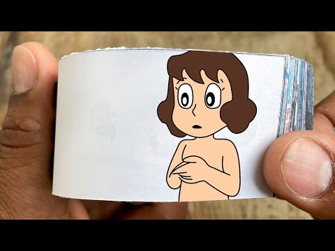 Perman Cartoon Flipbook #9 | Michiko and Mitsuo Bathing Flip Book | Flip Book Artist 2024