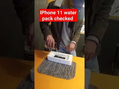 IPhone 11 water pack checked || water proof iPhone #shortvideo #viral #iphone