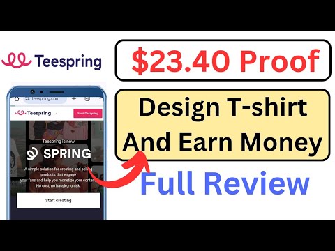 Earn $23.40 With Proof By Teespring | teespring how to make money | design tshirt and earn money