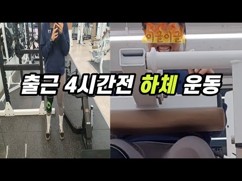 미라클모닝 영하 10도 새벽 4시30분 기상 운동하는 직장인 헬스 하체 브이로그