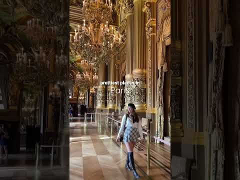 One of the prettiest places to visit in Paris is the Palais Garnier. ✨🫶🏻