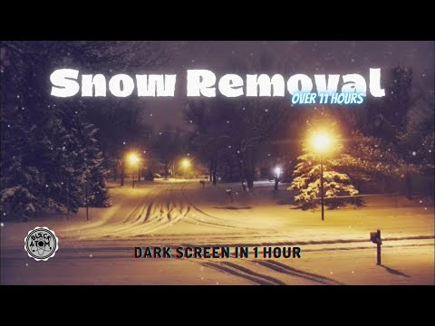 Relaxing Snow Removal Sounds ⨀ Calming Winter Ambience for Deep Sleep