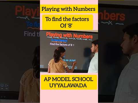 To find Factors of 8#playingwithnumbers #factors #maths #student #mathsteacher #mathshorts #viral