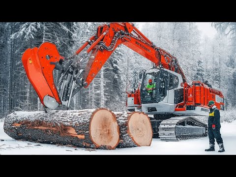 Powerful Tree Cutter: Watch This Monster Stump Removal Machine at Work! 😱😱