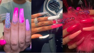 PINK NAILS INSPO 💓💞