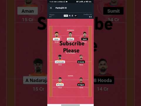 PUN vs UP kabbadi Dream11 Prediction | Dream11 team of today match | Kabbadi Dream11 team today |