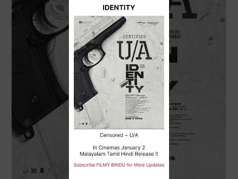 Identity Censored Release Date Language #Identity #TovinoTomas #Trisha #VinayRai #GVM#AkhilPaul#2025