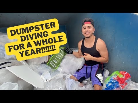 DUMPSTER DIVING for a WHOLE 1 YEAR!