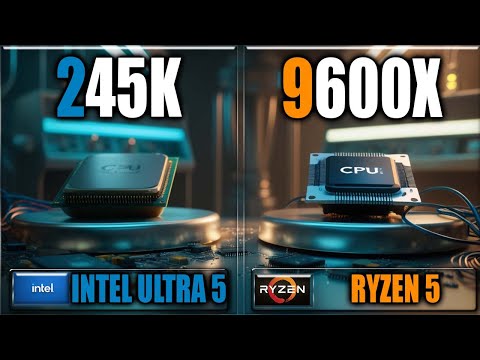 245K vs 9600X Gaming Benchmarks / Applications Tests