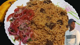 Simple Pilau recipe || How to cook Pilau || Pilau recipe | How to cook Pilau with meat | Brown Pilau